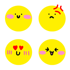 Emoji that simple convey emotions.