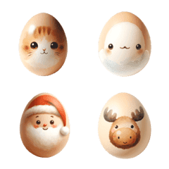 かわいい手描きの卵