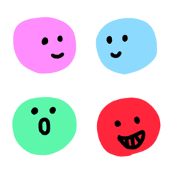 colorful human face emoji