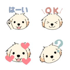 Maltipoo puppy emoji