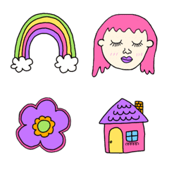 Cute colorful emoji.1