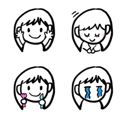Smile girl Simple emoji