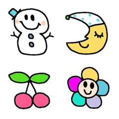 (Various emoji 530adult cute simple)