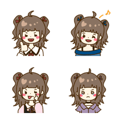 Half-twin girl emoji.
