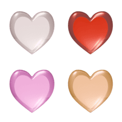 Move!3D glowing blinking heart emoji