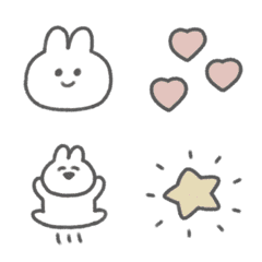 Loose and cute rabbit emoji !