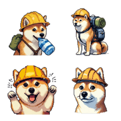 Pixel Art Emergency Shiba dog Emoji