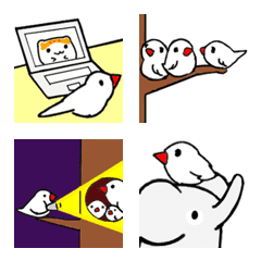 Bird and heart emoji