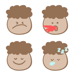 Afro Face emoji