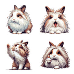 Pixel Art Netherland Lion Dwarf Rabbit