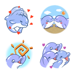 Cute and naughty Dolphin Emoji8