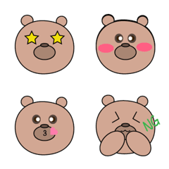 Little Fatty Bear Emoticon Sticker