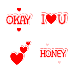 valentines day love emoji red en