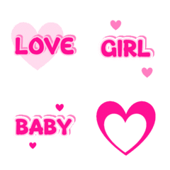 valentines day love emoji pink  en