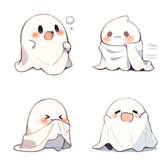 cute little ghost emoji