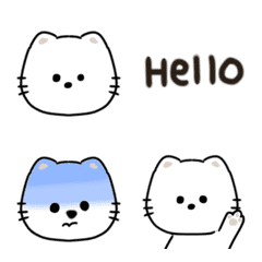 White cats Emoji.