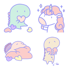 Cute Dinosaurs -Dreamy [Emoji]