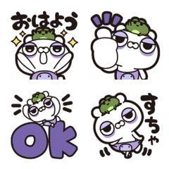 Sleepy purple bear Emoji 3