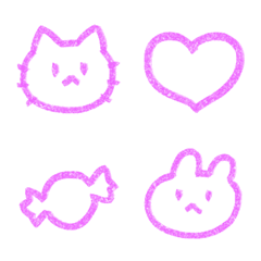 Light purple emojis