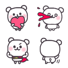 Kuma-san Emoji with love
