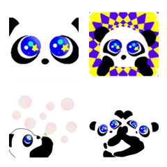 blue eyed panda emoji 1