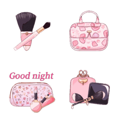 ♡ 예쁜 핑크색 ♡ 화장품 emoji