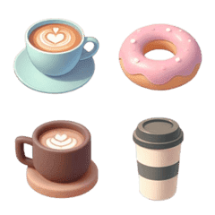 Coffee and donuts Emoji