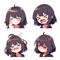 emoji anime girl