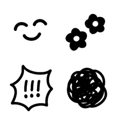black-and-white Emoji