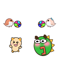 歪吸無聊生物 球球姆姆 2.0 玩個球 emoji