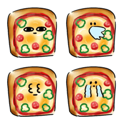 Roti panggang pizza