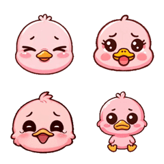 Pink-themed - Cute little duck