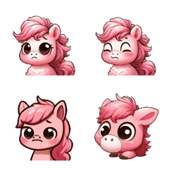 Pink-themed - Cute little horse