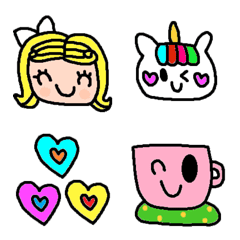 (Various emoji 573adult cute simple)