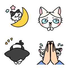 Happy and cute cat dai-chan emoji 2
