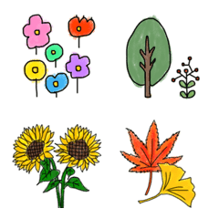 Flowers and plants emoji