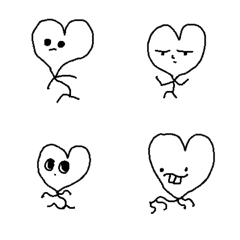 Heart Head stickman