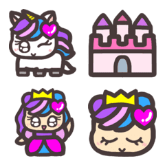 Unicorn Princess MOMO & Dream Land Emoji