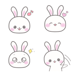 Cute simple Rabbit emoji