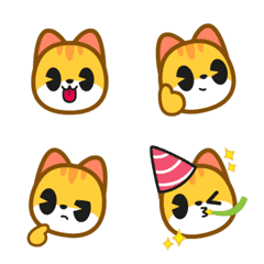 Yellow Cute Cat Emoji