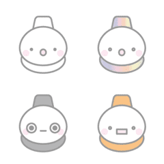 Colorful Snowman Face Emoji [Surprised]