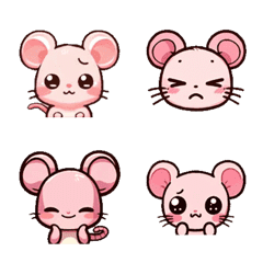 Pink-themed - Cute little mouse