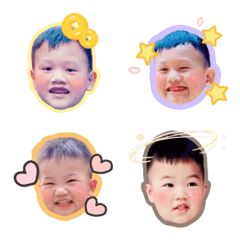Cute two-baby stickers