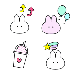 happy cute rabbit emoji