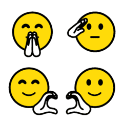 Smiley and Hand sign Emoji