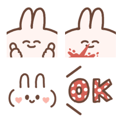 Rabbit  emoji(couple)