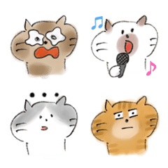 Moving cat emoji 2 by nekomizu zion