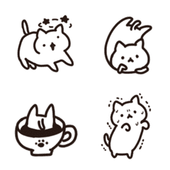 Strange cat simple emoji