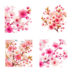cherry blossoms art emoji