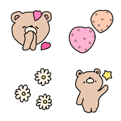 Cute bear emoji, popular and recommended